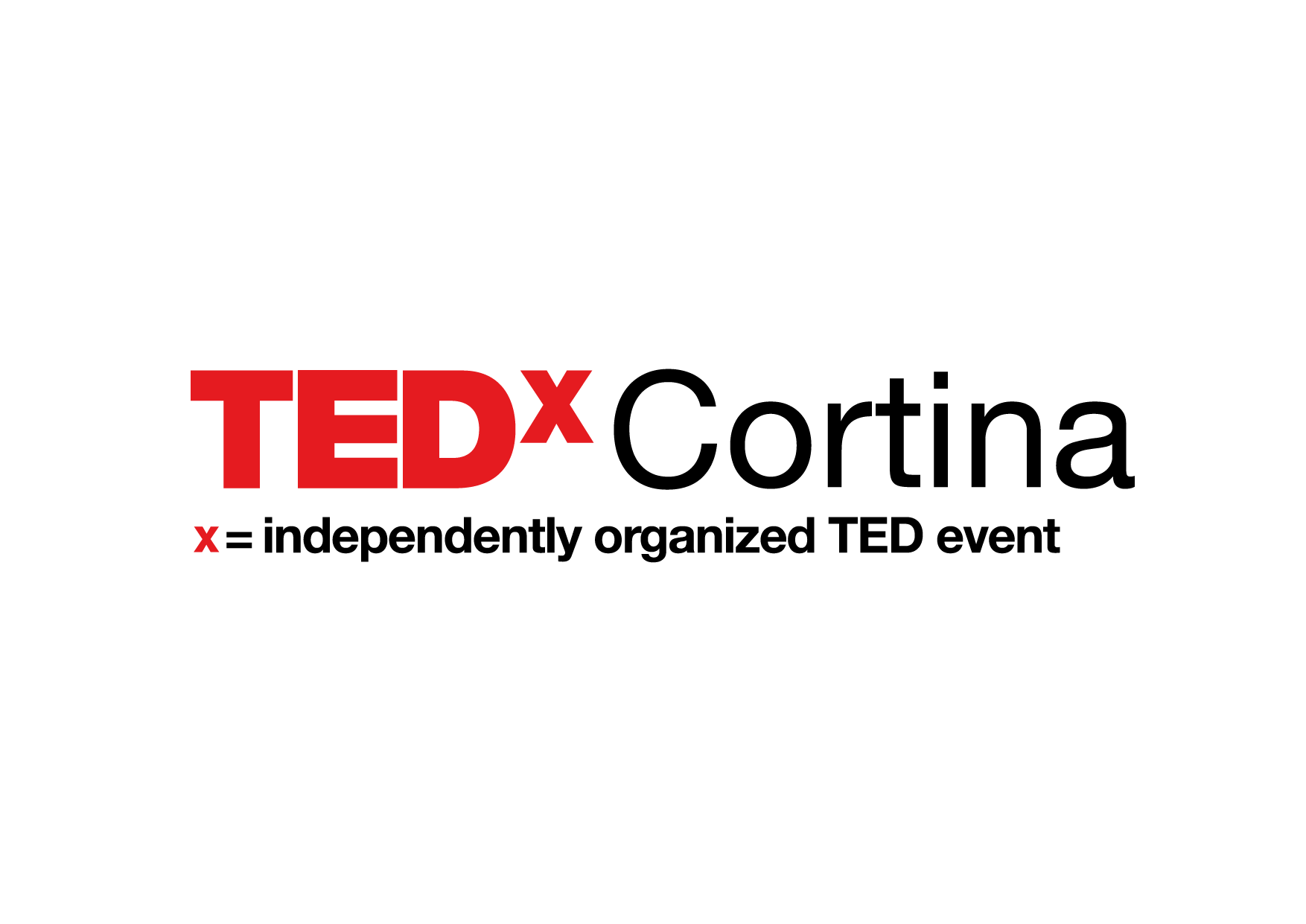 Logo di TEDx Cortina